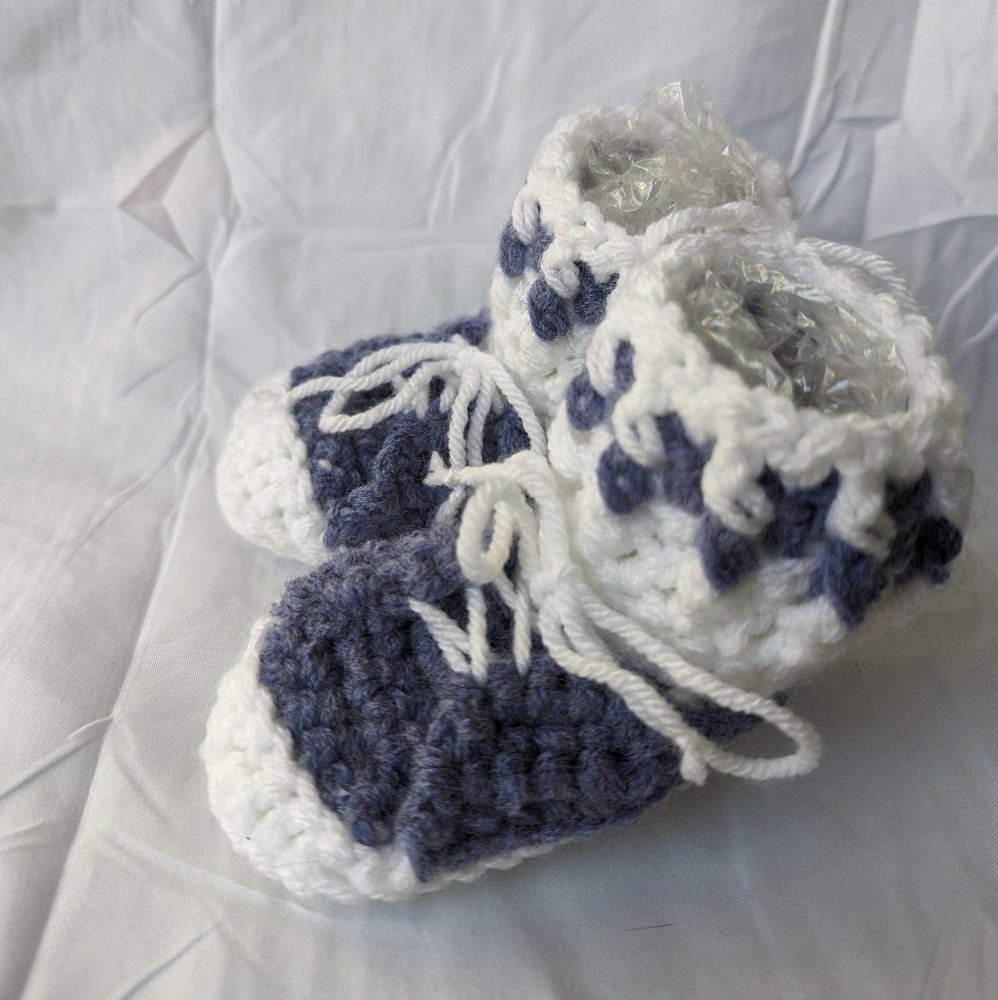 Classic Chucks Baby Booties - Denim